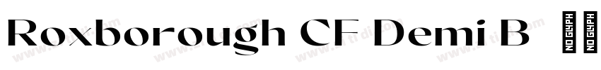 Roxborough CF Demi B字体转换